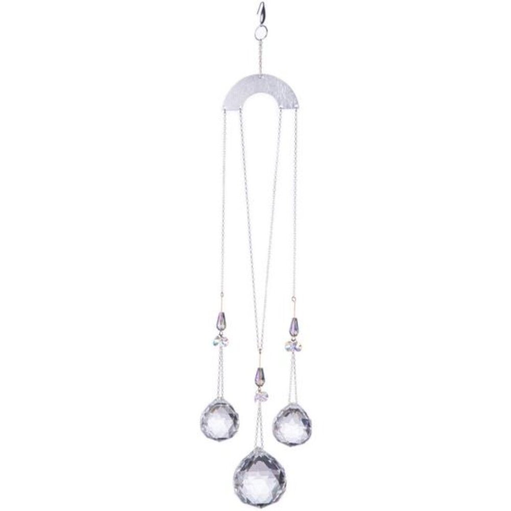 30/30/40mm Crystal Ball Prisms Suncatcher Hanging Ornament Chakra Crystals